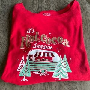 Women’s Croft & Barrow Long Sleeve Tee - Hot Cocoa Season